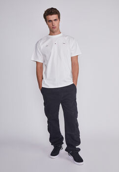 Jeans Hombre Multicargo Negro Sioux